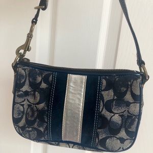 Blue Coach purse and matching coin purse